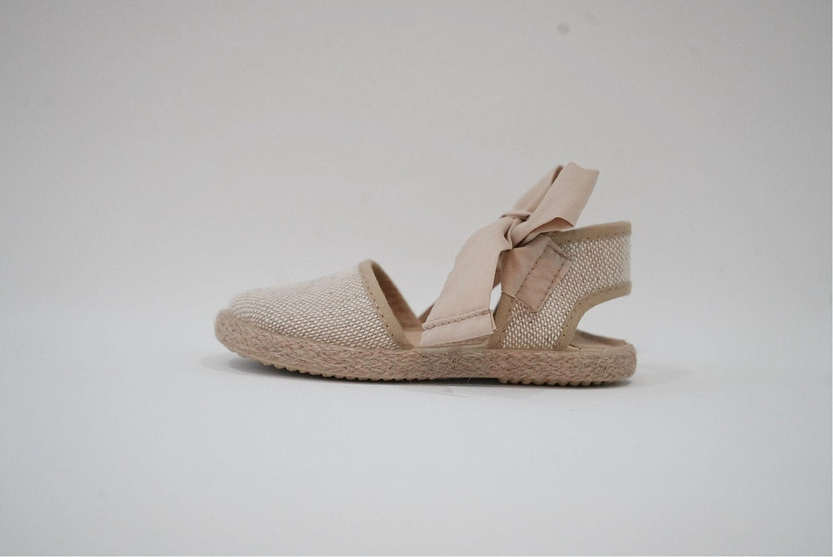 Beige Espadrilles with Bows