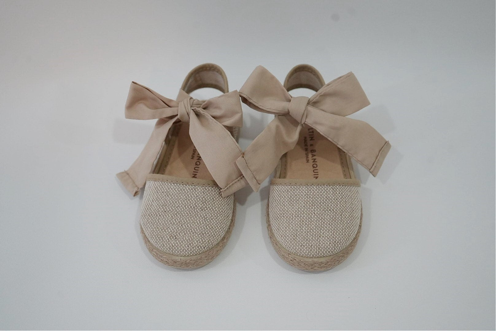 Beige Espadrilles with Bows