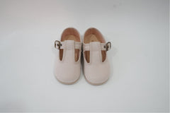 Beige Suede Pepito with Buckle