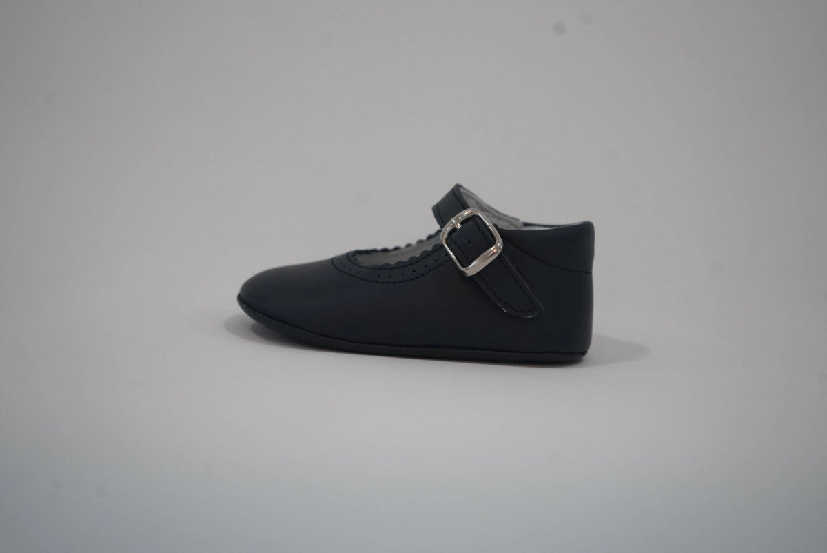 Navy Bambi Ballerina with Buckle
