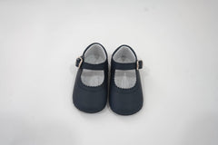 Navy Bambi Ballerina with Buckle