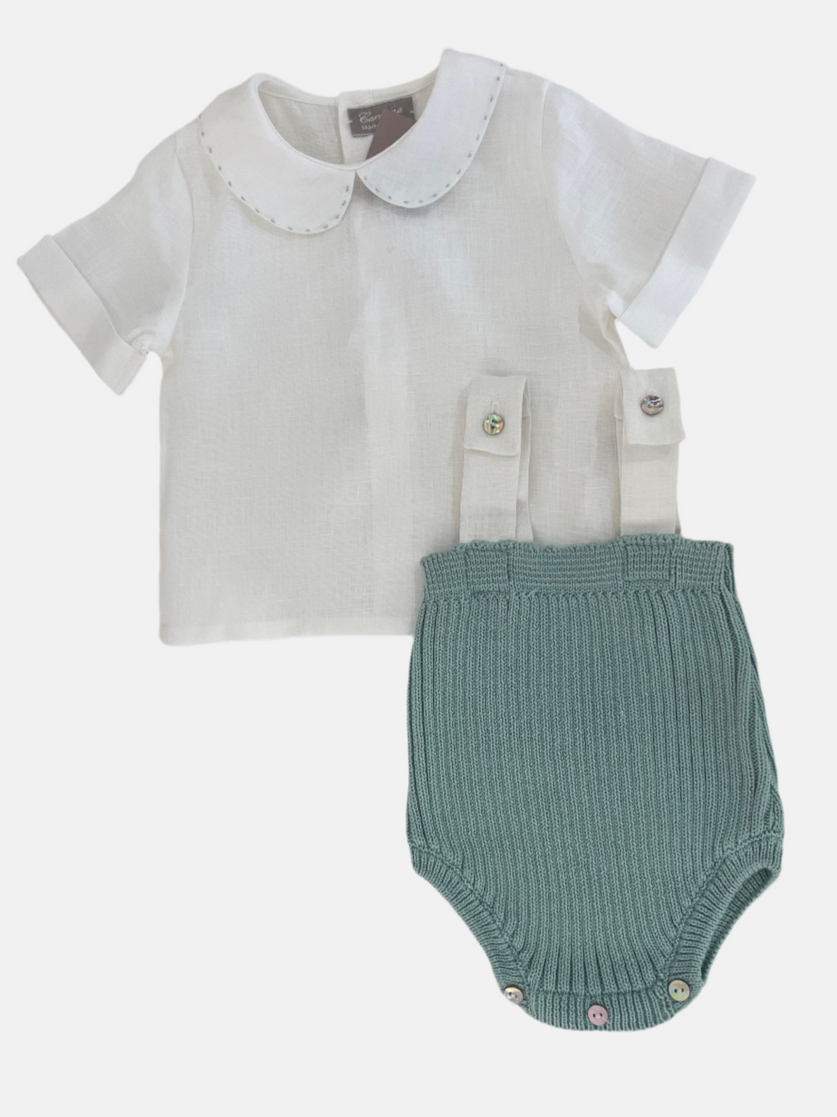 Coco Overall Set in Agua
