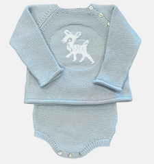 Fawn Set in Powder Blue