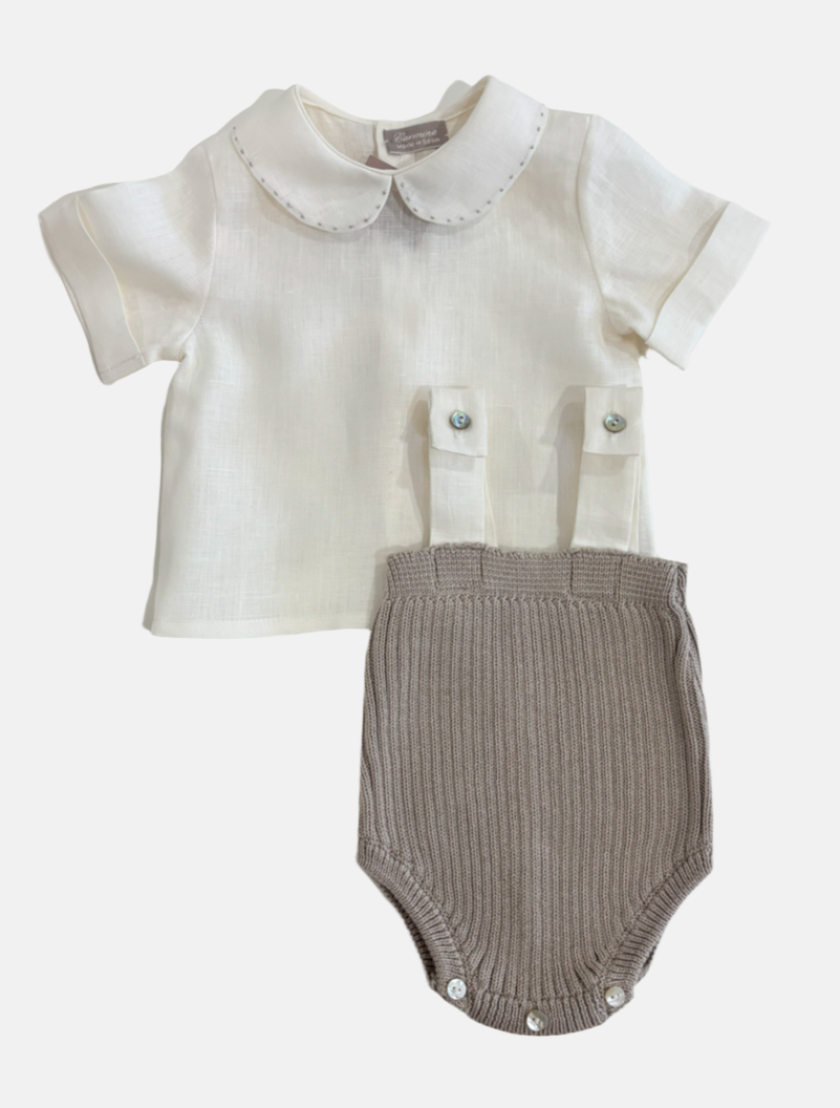 Coco Overall Set in Oat