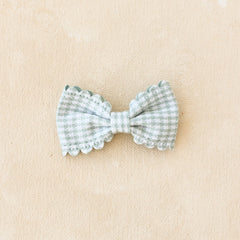 Bitty Gingham Bow Clip Parker